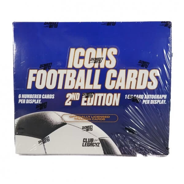 Futbalové karty 2025 Club Legacyz Icons Soccer Second Edition Hobby Box