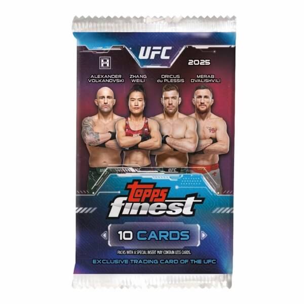 2025 Topps UFC Finest Hobby balíček - Zberateľské karty MMA