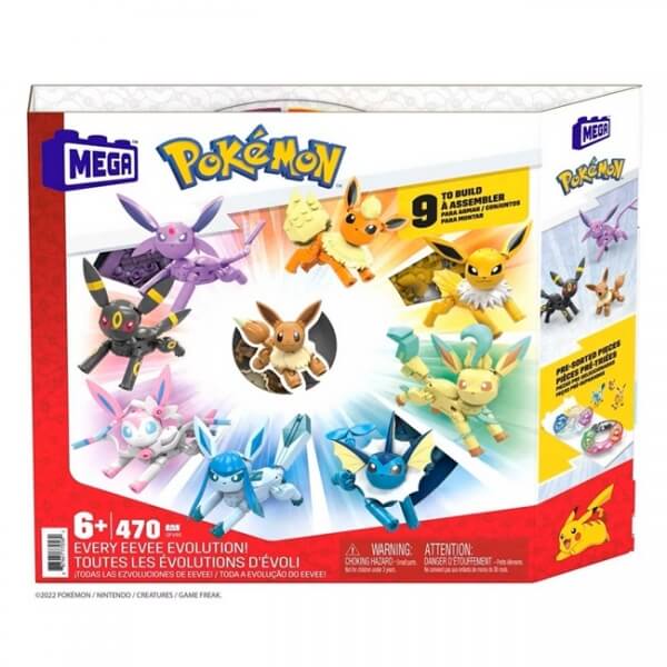 Pokémon stavebnice MEGA - figúrky Eevee Evolution