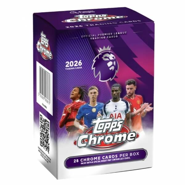 2025-2026 Topps Chrome Premier League Blaster Box - Futbalové karty