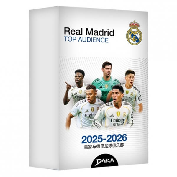 2025-26 Daka Top Audience Real Madrid Box - futbalové kartičky