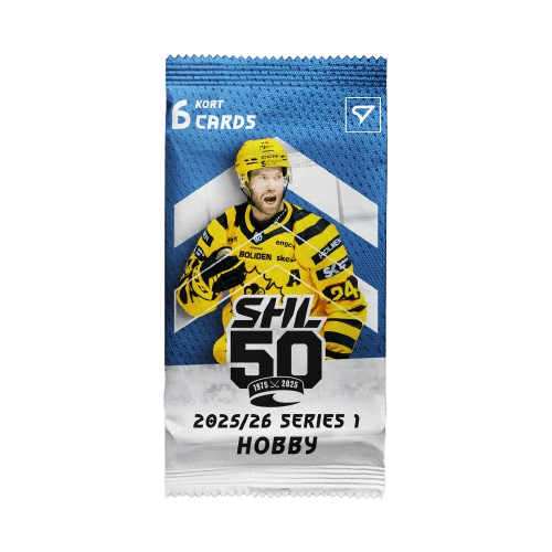 2025-2026 Svenska hockeyligan SHL 1. séria Hobby balíček - hokejové karty