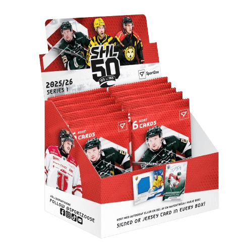 2025-2026 Svenska hockeyligan SHL 1. séria Retail box - hokejové karty