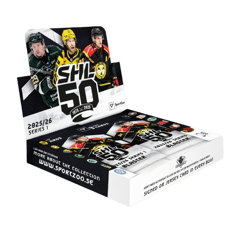 2025-2026 Svenska hockeyligan SHL 1. séria Blaster box - hokejové karty