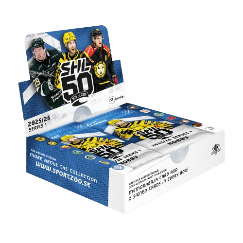 2025-2026 Svenska hockeyligan SHL 1. séria Hobby box - hokejové karty