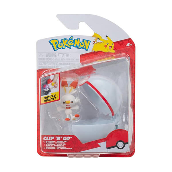 Pokémon Clip and Go Premier Ball - figúrka Scorbunny