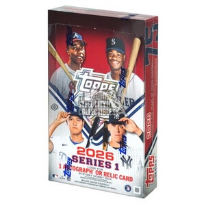 2026 Topps Series 1 Baseball Hobby Box - zberateľské karty MLB