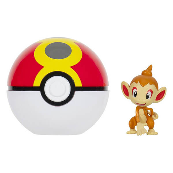Pokémon hračka Clip and Go Repeat Ball - figúrka Chimchar