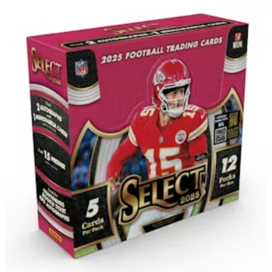 2025 Panini Select Football NFL Hobby Box - karty amerického futbalu