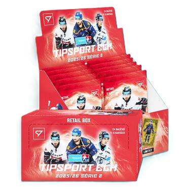 Hokejové karty Tipsport ELH 25/26 Retail Box 2. séria