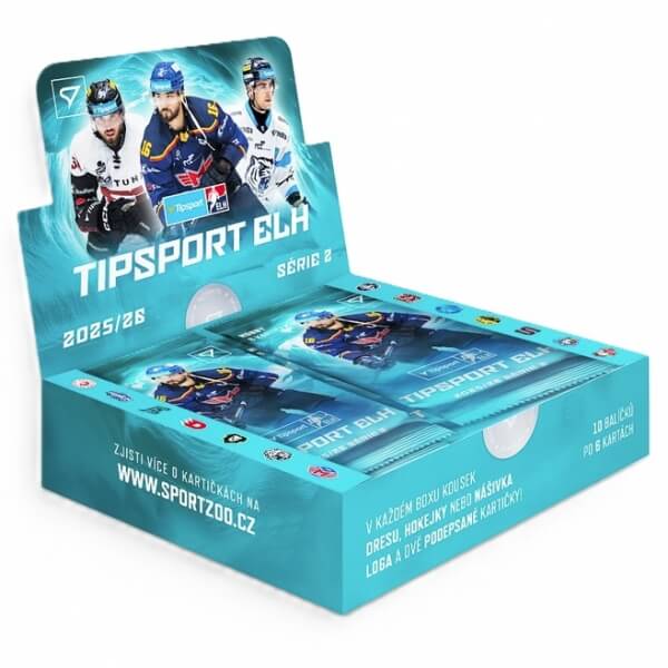 Hokejové karty Tipsport ELH 25/26 Hobby Box 2. séria