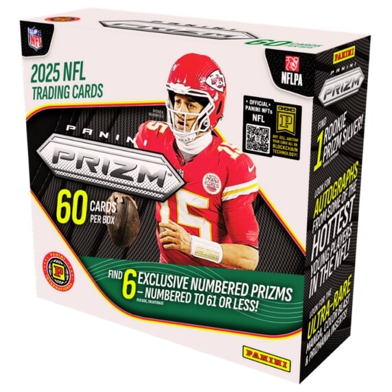 2025 Panini Prizm Football Hobby Box International - karty amerického futbalu