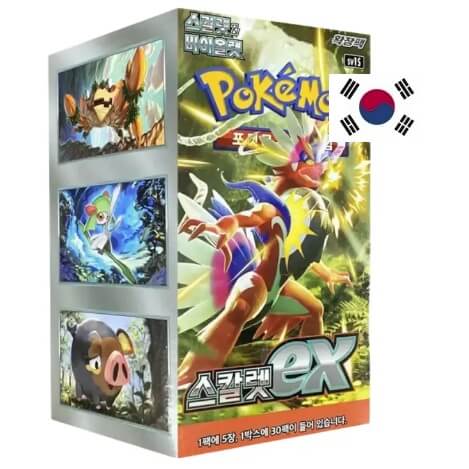 Pokémon Scarlet & Violet - Scarlet EX Booster Box - kórejský