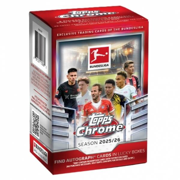 2025-2026 Topps Chrome Bundesliga Blaster Box - Futbalové karty