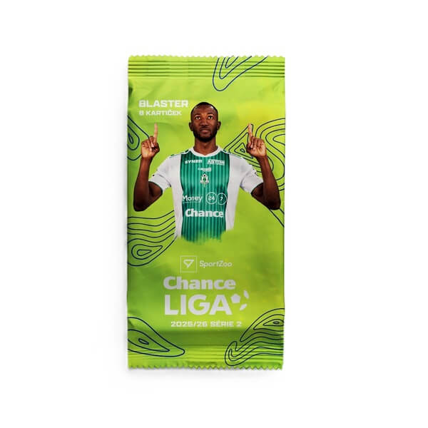 Futbalové karty Chance liga 2025-2026 2. séria Blaster balíček