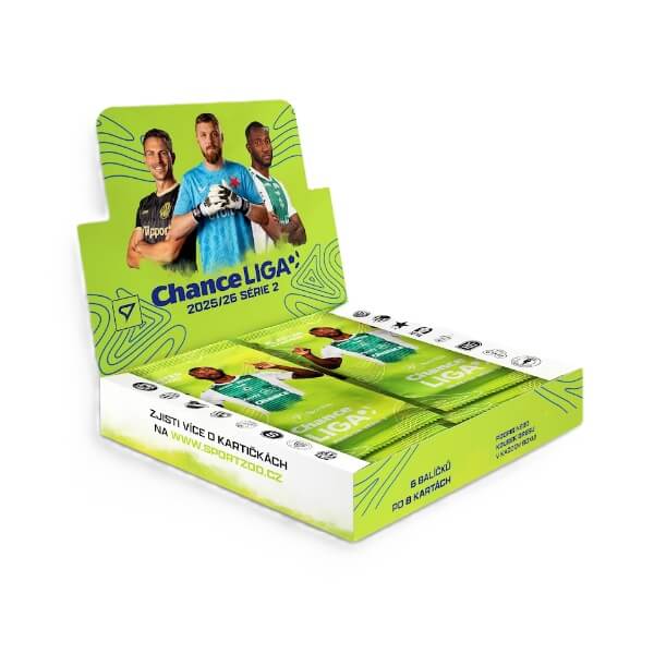 Futbalové karty Chance liga 2025-2026 2. séria Blaster box