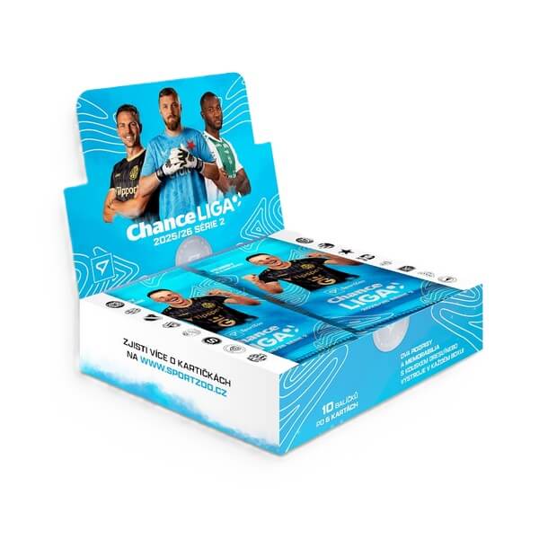 Futbalové karty Chance liga 2025-2026 2. séria Hobby box 