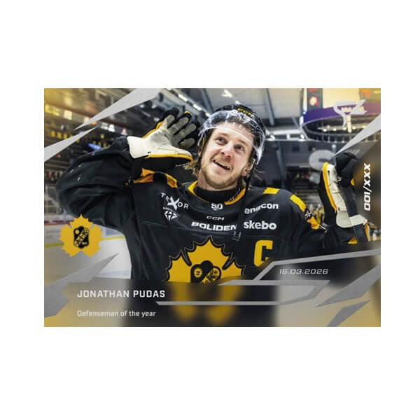 Hokejová karta Live švédska HL 2025-2026 - L-42 Jonathan Pudas