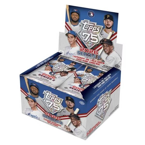 2026 Topps Series 2 Baseball Hobby Jumbo Box - zberateľské karty MLB