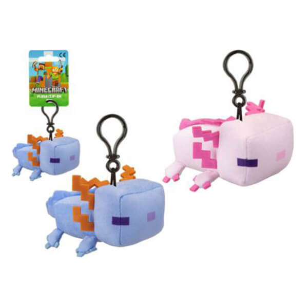 Plyšový prívesok Minecraft - Axolotl (2 varianty) - 13 cm