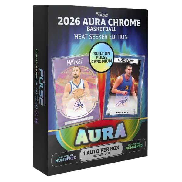 2026 Pulse Aura Chrome Basketball Heat Seeker Edition – podpísaná karta NBA