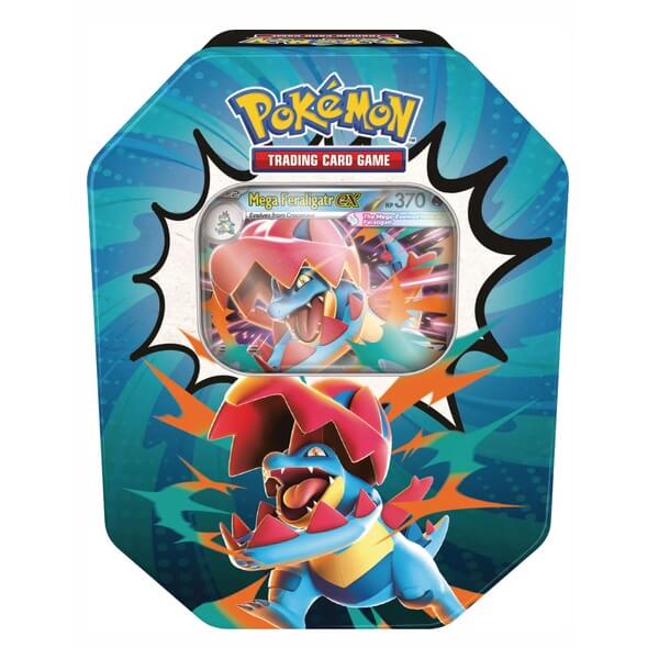 Plechovka Pokémon Ascended Heroes Tin – Mega Feraligatr ex