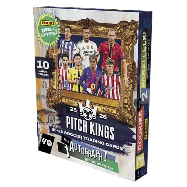 2025–2026 Panini Pitch Kings Soccer Hobby International Box – futbalové karty