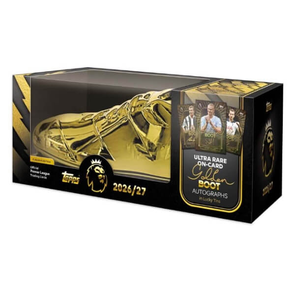 2026–2027 Topps Flagship Premier League Golden Boot Tin – futbalové kartičky