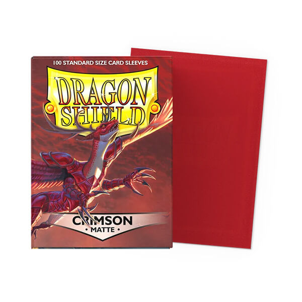 Obaly na karty Dragon Shield Standard Sleeves – Matte Crimson – 100 ks