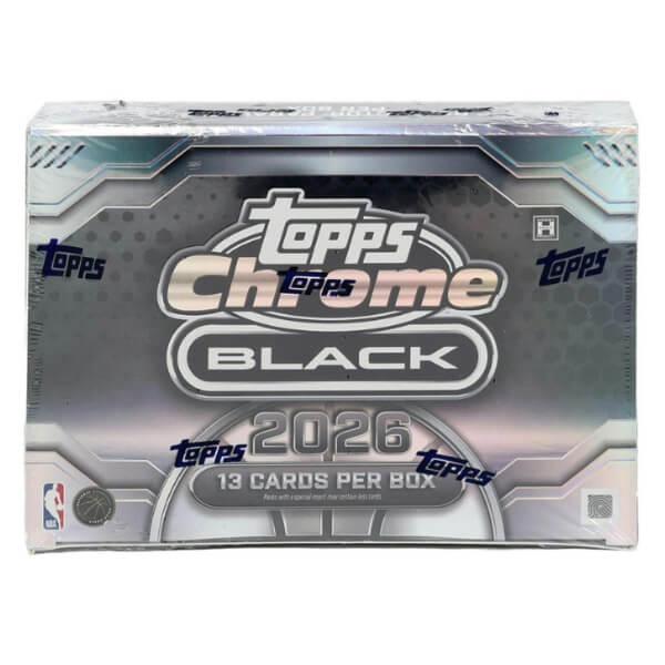 2026 Topps Chrome Black Basketball Hobby Box – karty NBA