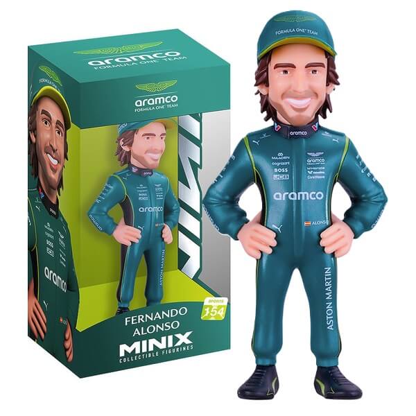 Figúrka F1 Minix 154 S2 Aramco Aston Martin – Fernando Alonso