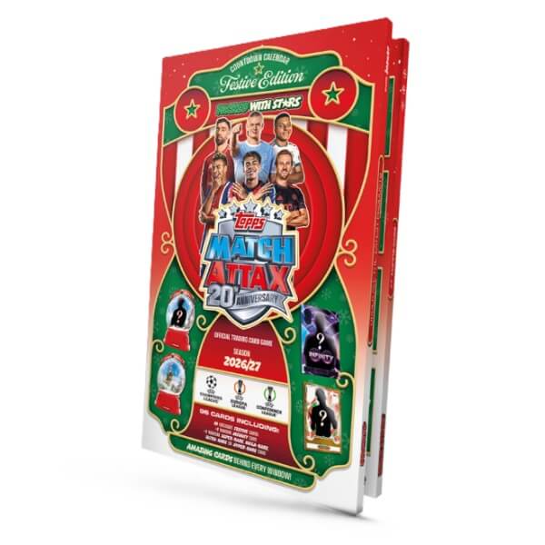 2026–2027 Topps Match Attax adventný kalendár EN – futbalové kartičky