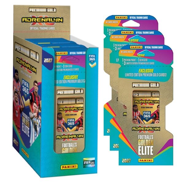 Panini FIFA 365 2026/2027 Adrenalyn XL Premium Gold Box – futbalové kartičky 