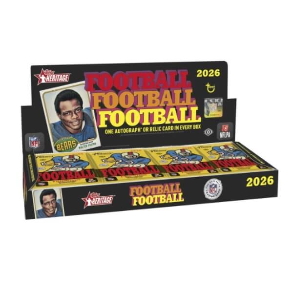 2026 Topps Heritage Football Hobby Box – karty NFL