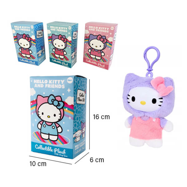 Hello Kitty & Friends Blind Box – plyšový prívesok – 13 cm