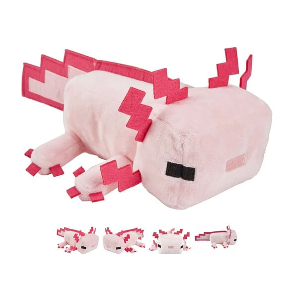 Plyšová hračka Minecraft Axolotl – 25 cm