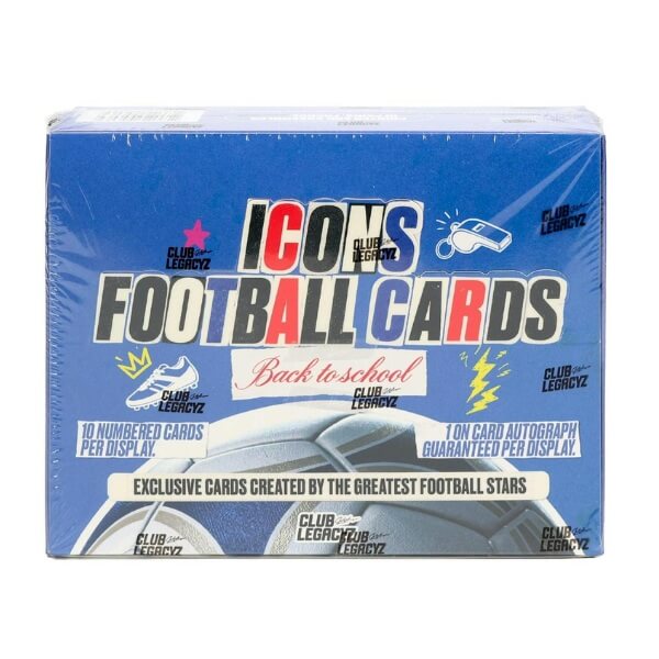 2026 Club Legacyz Icons Football Back to School 5th Edition Hobby Box - futbalové karty