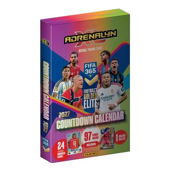 Panini FIFA 365 2026/2027 Adrenalyn XL adventný kalendár – futbalové kartičky 