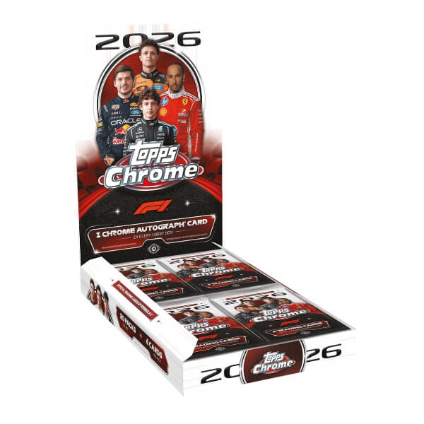 2026 Topps Chrome Formula 1 Hobby Box – karty F1