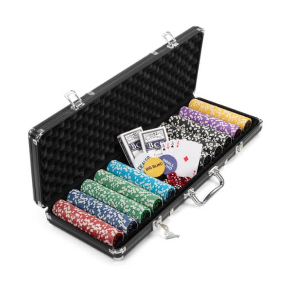 Poker set v hliníkovom kufríku - 500 ks žetónov