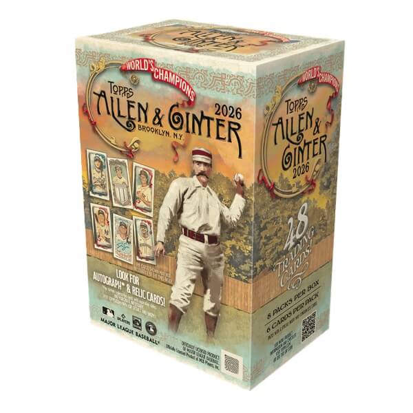 2026 Topps Allen and Ginter Baseball Blaster Box – karty MLB a celebrít