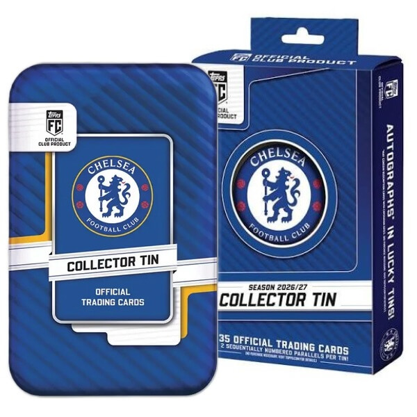 2026-2027 Topps Chelsea Collector Tin – futbalové kartičky