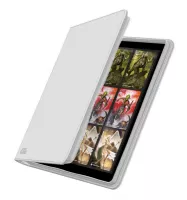 Album Ultimate Guard 12-Pocket QuadRow ZipFolio XenoSkin White - zip