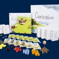 Desková hra Charterstone v češtině - herní komponenty
