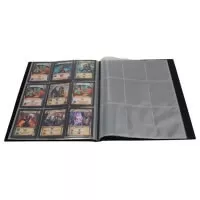 Blackfire 9 Pocket Card Album - Black - otevřené album