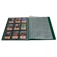 Blackfire 9 Pocket Card Album - Green - otevřené album