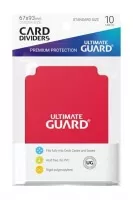 Oddělovač na karty Ultimate Guard Card Dividers Standard Size Red - 10ks