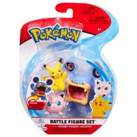 Pokémon Battle Figure Set Loudred, Pikachu a Jigglypuff