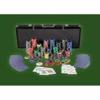 Poker set 500ks žetonů Black Edition Ultimate 1-1000 - otevřený poker set 1