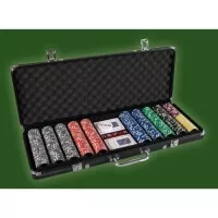 Poker set 500ks žetonů Black Edition Ultimate 1-1000 - otevřený poker set 2